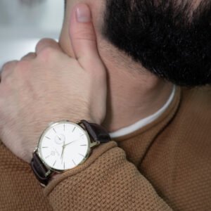 relógio gant park hill iii ipg white strap